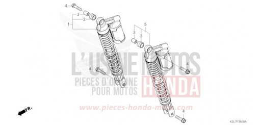 REAR CUSHION ADV350AP de 2023